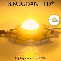 High Power LED 1W Warm White 2700-2800K 3.2-3.4V ชิป LED Hi-Powerr 1W สีวอร์มไวท์ พร้อมแผ่น PCB ระบายความร้อน สำหรับงานซ่อมหรืองาน DIY