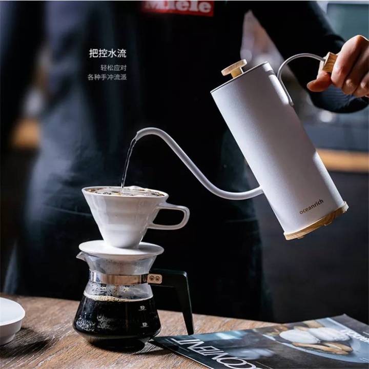 กาแฟไฟฟ้าหม้อ-กาต้มน้ำปากกาปรับcoffee-อุณหภูมิต้มความร้อนหม้อ400ml