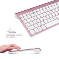 SeenDa USB สเปนคีย์บอร์ดเมาส์ไร้สายชุด102คีย์2.4 GHz Ultra Thin Wireless Keyboard Mouse Set ขนาดเต็มสำหรับคอมพิวเตอร์ PC