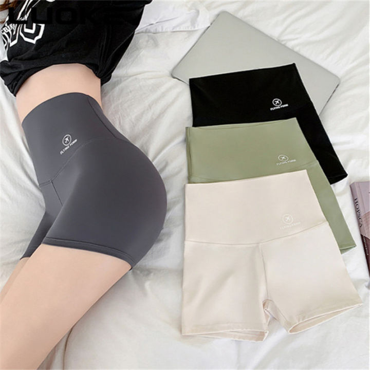 luoke-shark-กางเกงผู้หญิงสามจุดบางส่วนขนาดใหญ่-bottoming-กางเกงขาสั้นความปลอดภัย-belly-culottes