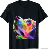 Dogs head Colorful Geometric Labrador Retriever Dog Mom Dad T-Shirt Unisex Tee