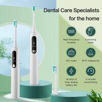 【LZ】﹊  Electric Sonic Toothbrush Portátil Sem Fio Dentes Dispositivo De Limpeza Nova Tela Visual Inteligente DIY Múltiplos Modos Ajustáveis