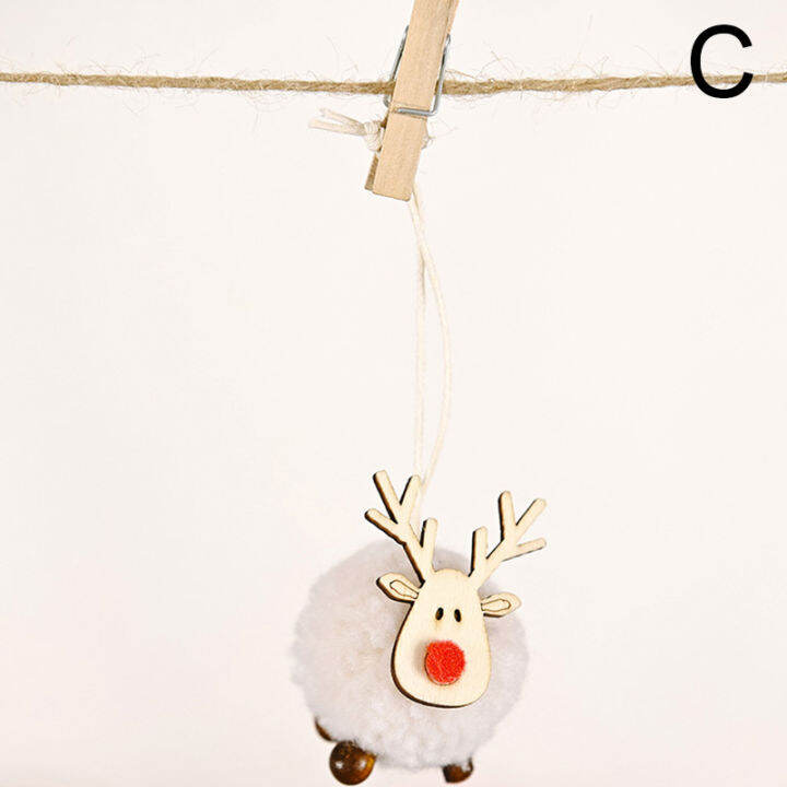 u2y7จี้คริสต์มาส-elk-reindeer-xmas-tree-decorations
