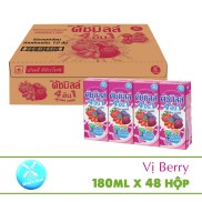 Thùng 48 hộp Sữa Chua Uống Dutch Mill Vị Berry Tổng Hợp 180ml- Sữa tươi
