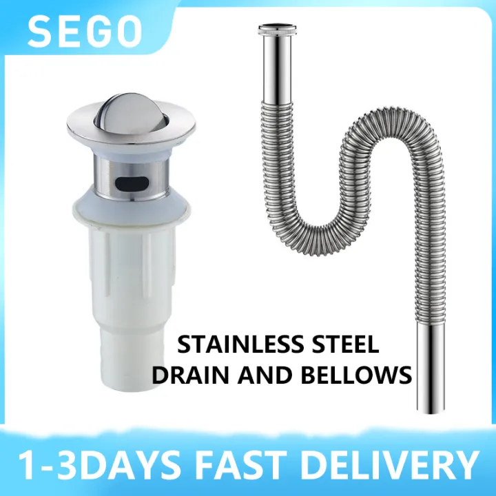 Stainless steel Flexible Bathroom Sink Drains Wash Basin