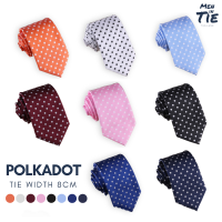 Men in Tie เนคไทแบบผูกเองขนาด 8cm รุ่น Polkadot