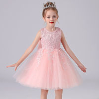 2021 Summer new girl lace cute sleeveless vest girl dress female baby turbulend princess dress.