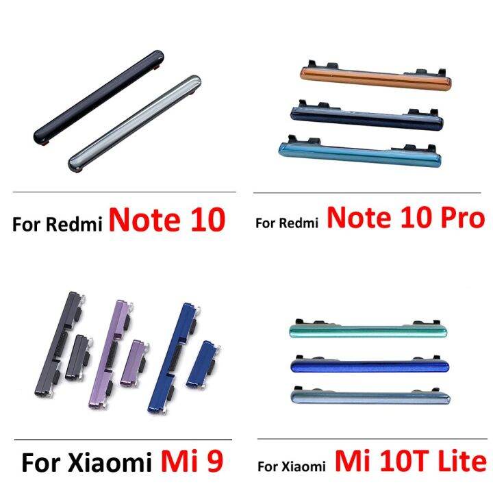 good-quality-nang20403736363-ปุ่มปรับระดับเสียงปุ่มพาวเวอร์ด้านข้างสำหรับ-xiaomi-mi-9-mi9-mi-10t-lite-อะไหล่ทดแทน-redmi-note-10-pro