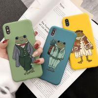 【digital technology】กบตลกน่ารักการ์ตูนเคสโทรศัพท์สำหรับ iPhone 12 11 13 Pro MAX Mini XR XS MAX X 6 6S 7 8 Plus 5 SE 2020 2022 Soft TPU ฝาหลัง