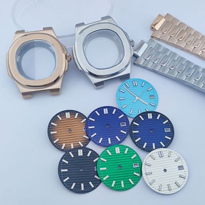 NH35 Nautilus Case 39Mm NH35 Dial Stainless Steel Glossy Hands Fit For Watch Accessories With Movement NH36