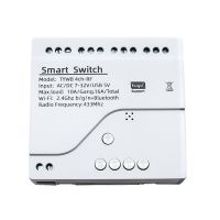 Tuya Smart Wifi Motor Switch Module RF 433 Radio Remote Control 4CH Inching Relay for Alexa Google Home, 4CH