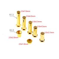 10Pcs Diameter 2.0 MM Pogo Pin Connector Female Seat 1 2 3.7 4.5 5.5 6.0 7.0 Height 3 AMP SMT Surface Mount PCB Straight Gold 1u