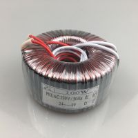 หม้อแปลง Toroidal 100W 110V/220V เพื่อ12V24V36V4 8V แหล่งจ่ายไฟเครื่องขยายเสียงเครื่องเสียงเครื่องขยายเสียงสามารถปรับแต่งชิ้นส่วนวงจรไฟฟ้า