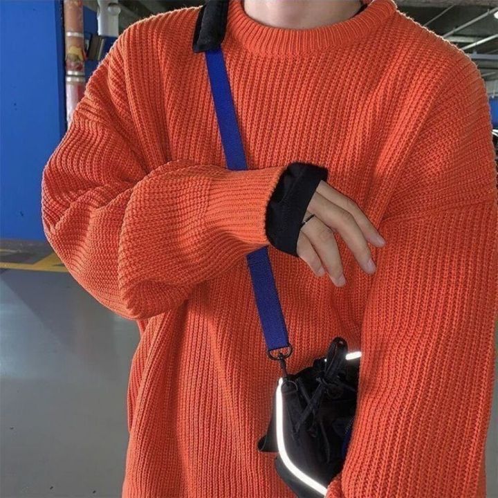 hnf531-mark-belt-korean-fashion-sweaters-men-autumn-solid-color-wool-sweaters-slim-fit-men-street-wear-mens-clothes-knitted-sweater-men-pullovers