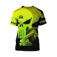 Xzx180305 quenched shadow skull with personal crane n flag printing shear operator 3D all over printed clothes style