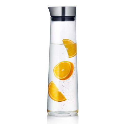 1L1.5L Thickened Glass Water Bottle With Stainless Steel Lid Cold Water Jug Pitcher Boiling Water Juice Glass Pitcher Bottle