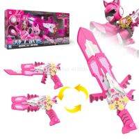 Mini Force Transformation Sword ของเล่นพร้อมเสียงและแสง Action Figures MiniForce X Deformation Weapon Gun Toy