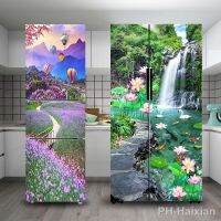【jw】✣☫  28 Styles Refrigerator Sticker Film Kitchenware Self-adhesive Door Freezer Cupboard Decoration Mural