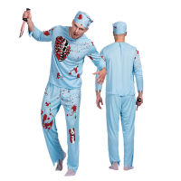 ? Popular Clothing Theme Store~ Halloween Costume Cos Zombie Doctor Blood Suit Horror Trick Party Bar Nightclub Ds Performance Costume