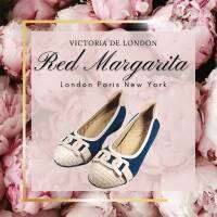 รองเท้า หนังแกะ รุ่น VICTORIA de LONDON BALLET สี บลูโอเชี่ยน สูง 1.5เซ็น ส้นคอมฟอร์ตนุ่ม Red Margarita ลูกค้าสามารถเปลี่ยนไซส์ได้ 1 ครั้งครับ