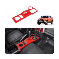 Car Gear Shift Panel Trim Cover Protector for Toyota FJ Cruiser 2007-2021 Accessories ABS Red