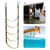 Marine Rope Ladder Safety Folding Ladder Inflatable Boat Rib Boarding Ladder