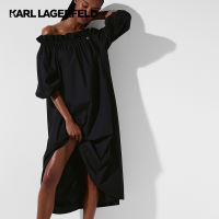 KARL LAGERFELD - KARL DNA OFF-SHOULDER BEACH DRESS 230W2238 เดรส