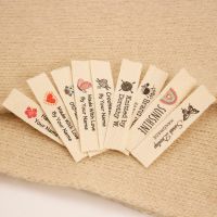 12x60mm Cotton Twill webbing Flat or Folded Labels tags for knitted things Personalizada handmade label sew accessori(xw5507) Stickers Labels