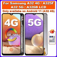 AMOLED สำหรับ Samsung Galaxy A32 4G SM-A325F แอลซีดีแสดงผล SM-A325M หน้าจอสัมผัสอะไหล่ซัมซุง A32 5G SM-A326B การแสดงผล