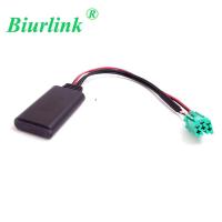 Biurlink โมดูลบลูทูธสำหรับรถยนต์ Aux สายอะแดปเตอร์สำหรับ Renault Megane Laguna พื้นที่ Clio 2005ถึง2011 Updatelist รุ่นวิทยุ