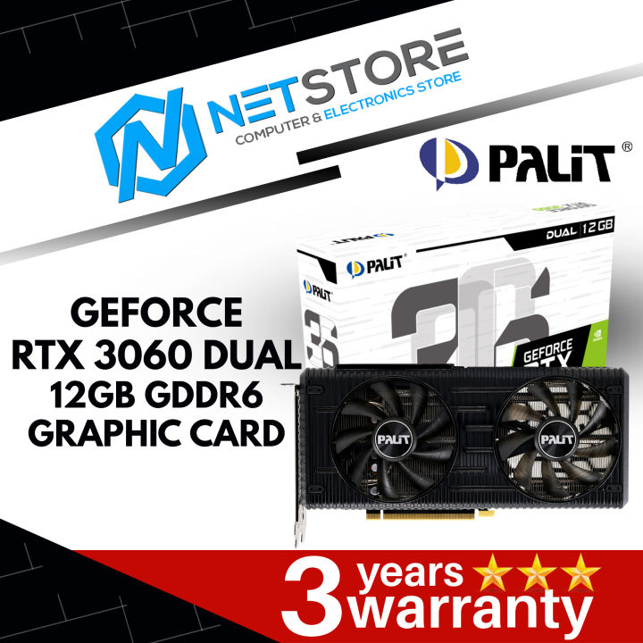 PALIT GEFORCE RTX  DUAL GB GDDR6 GRAPHIC CARD   NEK9