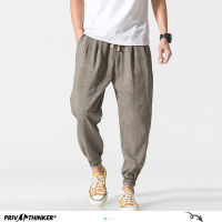 ส่วนตัวผ้าฝ้ายผ้าลินินกางเกงฮาเร็มสบายๆผู้ชาย Joggers ผู้ชายฤดูร้อนกางเกงชายสไตล์จีนถุงกางเกง2023ฮาราจูกุกางเกง...