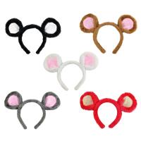 【CW】 Soft Ears Headbands Hair Hoop for Washing Face Cartoon Hairbands Costume