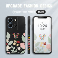 Casing Ponsel สำหรับ Infinix Note 30 Note 5G Note 30 Pro Creative Mickey ขอบสี่เหลี่ยมปลอกซิลิโคนของเหลวเคสกล้องคลุมทั้งหมด