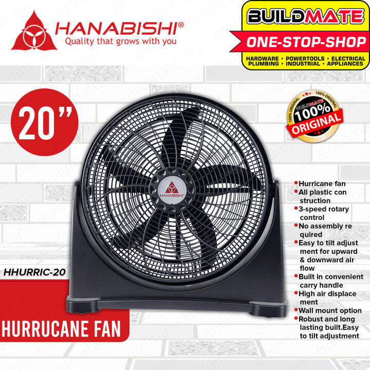 HANABISHI Electric Ground Floor Fan Hurricane Fan 20" Inch Electric Fan