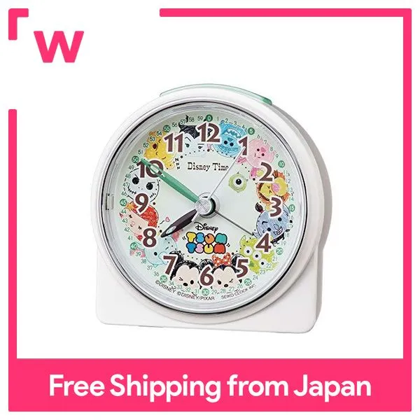 Seiko Clock Alarm Clock White Pearl Body Size:  x  x  Alarm  Clock Disney Tsum Tsum Analog FD481W | Lazada PH
