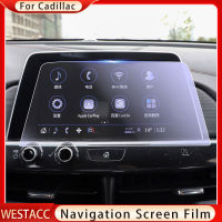 กระจกนิรภัยรถ GPS นำทางหน้าจอฟิล์มหน้าจอ LCD ป้องกันฟิล์มสำหรับ Cadillac XT4 XT5 XTS CT4 CT6อุปกรณ์เสริม