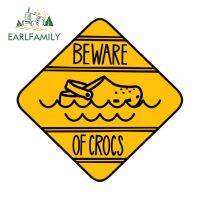ป้ายครอบครัวหู13ซม. X 12.8ม. ระวัง Crocs สติ๊กเกอร์สำหรับ Audi เหมาะสำหรับสติกเกอร์แข่งพื้นผิวสะอาดเรียบและเรียบ