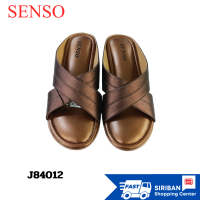 SENSO รองเท้าส้นพียู (PU HEEL) J84012 รองเท้าลำลองแบบสวม หนังPu ซับPu สูง 2.5 นิ้ว