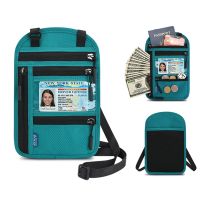 hjk▫✠  Holder ID Credit Card Organizer Shoulder Neck Wallet Document