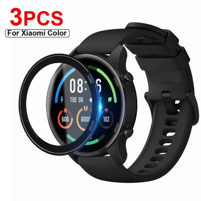 3D Full Edge Screen Protector for Xiaomi Mi Smart Watch Color Sports Version Smartwatch Protective Film Cover Screen Protection Picture Hangers Hooks