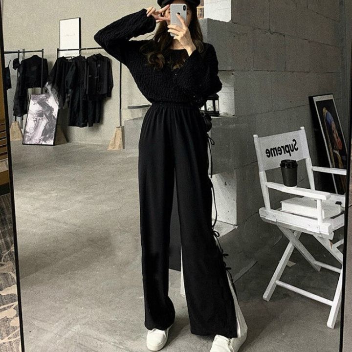 mexzt-fashion-spliced-wide-leg-pants-women-high-waist-bow-chic-design-straight-trousers-spring-basic-oversized-4xl-casual-pants