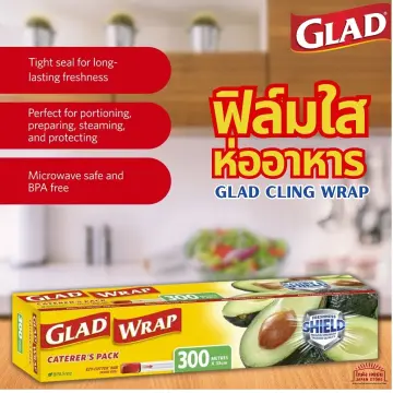 Glad Holiday Red ClingWrap Plastic Wrap 300 sq ft Roll