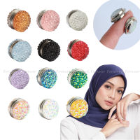 Hot selling mini magnet brooch safety brooch crystal brooch accessories