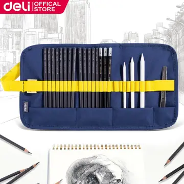 22pcs Sketch Pencil Set Professional Sketching Drawing Kit Wood