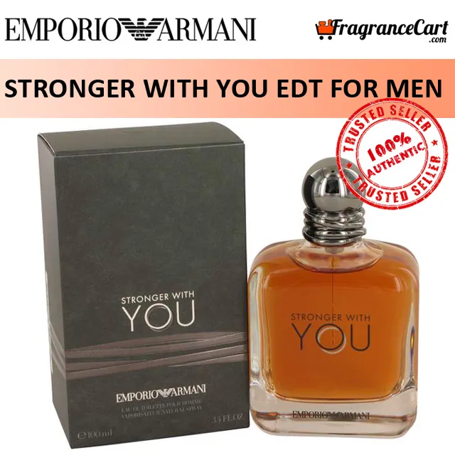 Emporio Armani Stronger With You EDT for Men (100ml) Eau de Toilette Giorgio  Strong Brown [Brand New 100% Authentic Perfume/Fragrance] | Lazada Singapore