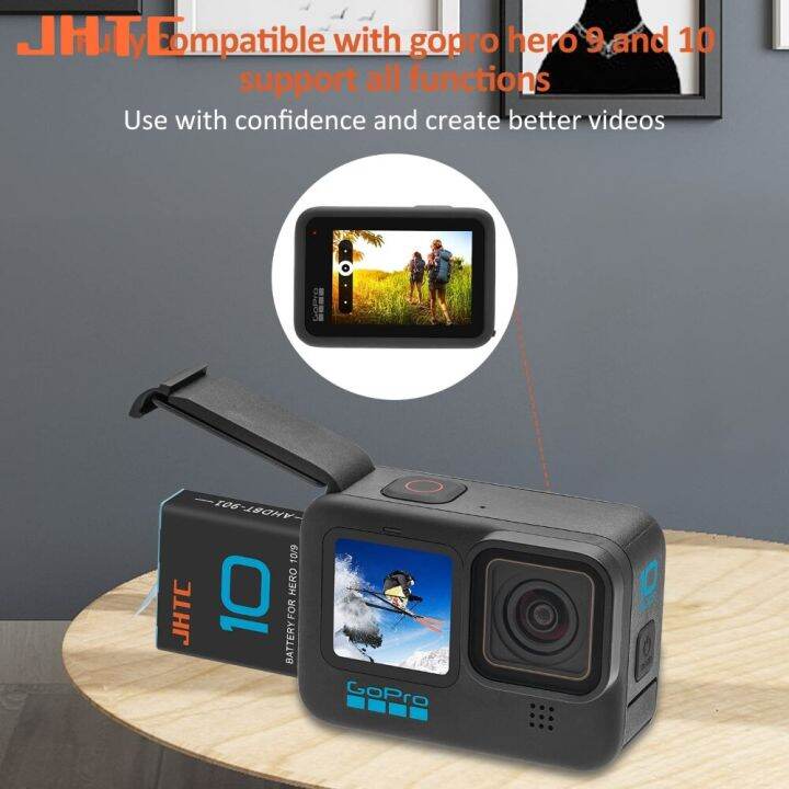 แบตเตอรี่2ก้อนสำหรับ-j76-gopro-hero-10-gopro-hero-11-balck-เครื่องชาร์จแบตเตอรี่1800mah-สำหรับ-gopro-hero-10-9กล้องเพื่อการกีฬาอุปกรณ์เสริม