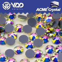 VDD Crystal AB AAAAA Top Quality Glass Hotfix Crystal Rhinestones Iron On Flatback Glitter Strass 3D Stones Clothes Decorations