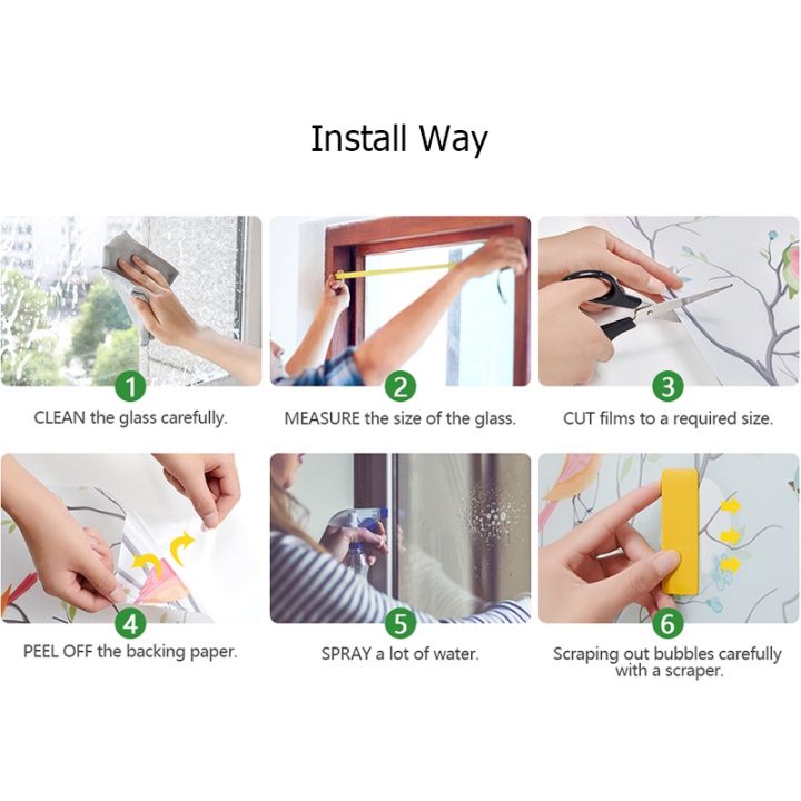 สติกเกอร์ตกแต่งสำนักงานยึดติดไฟฟ้าสถิตฝ้าหน้าต่างกระจกห้องน้ำฟิล์มติดกระจกเพื่อความเป็นส่วนตัวหน้าต่างบ้าน
