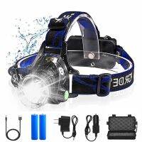 【CW】 8000LM Led USB Headlamp 18650 Rechargeable Torch Lights Forehead Headlights Hunting Mining Fishing